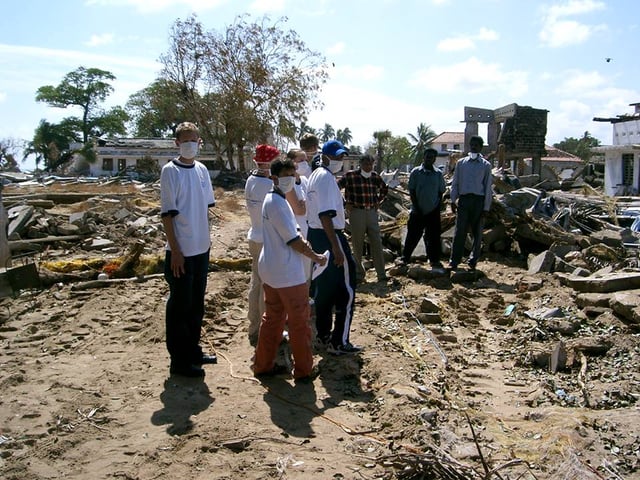 German tsunami relief mission visiting Mullaitivu in Sri Lanka's Northern Province