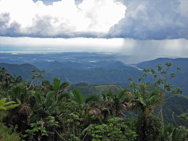 Puerto Rico's south shore, from the mountains of Jayuya