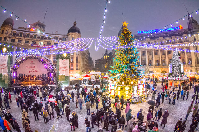 Christmas market in Bucharest