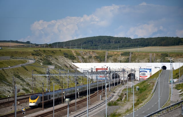 Since 1994, the Channel Tunnel (French entrance pictured) has provided a direct rail link between the United Kingdom and France.