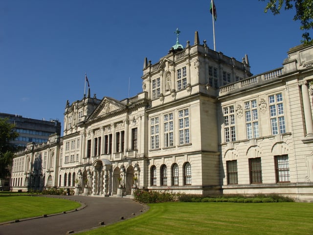 Cardiff University's main building