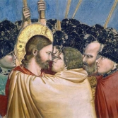 Kiss of Judas by Giotto, in Padua.