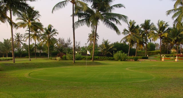 Part of a golf course in western India