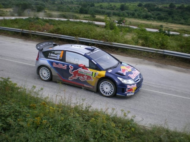 The Citroën rally car, which won the manufacturers' title in 2008, 2009 and 2010.
