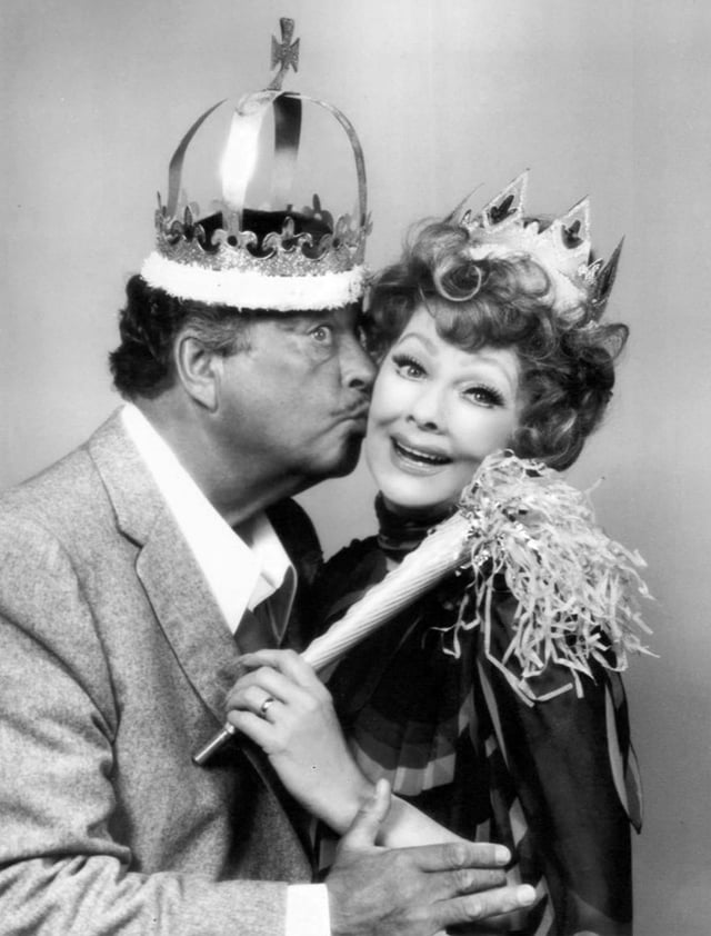 Gleason and Lucille Ball in a TV special "Tea for Two" (1975)
