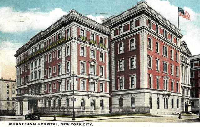 The hospital, from a postcard sent in 1920