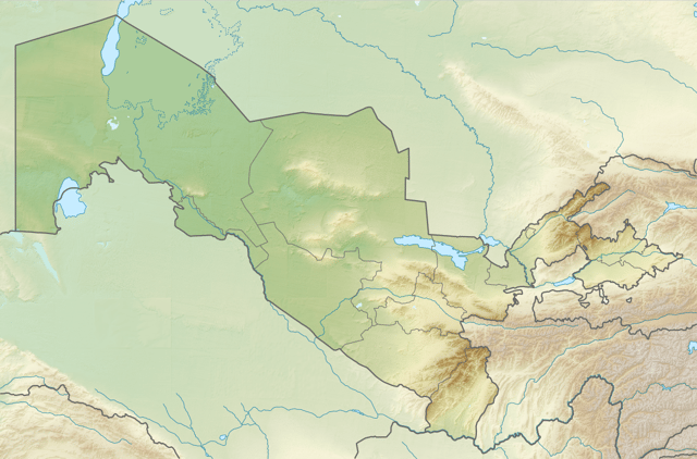 Historical Regions of Central Asiaon a map of Uzbekistan