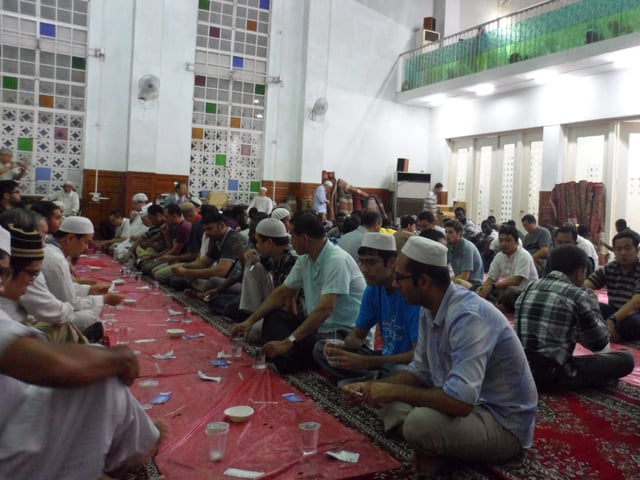 Iftar at Taipei Grand Mosque, Taiwan during Ramadan