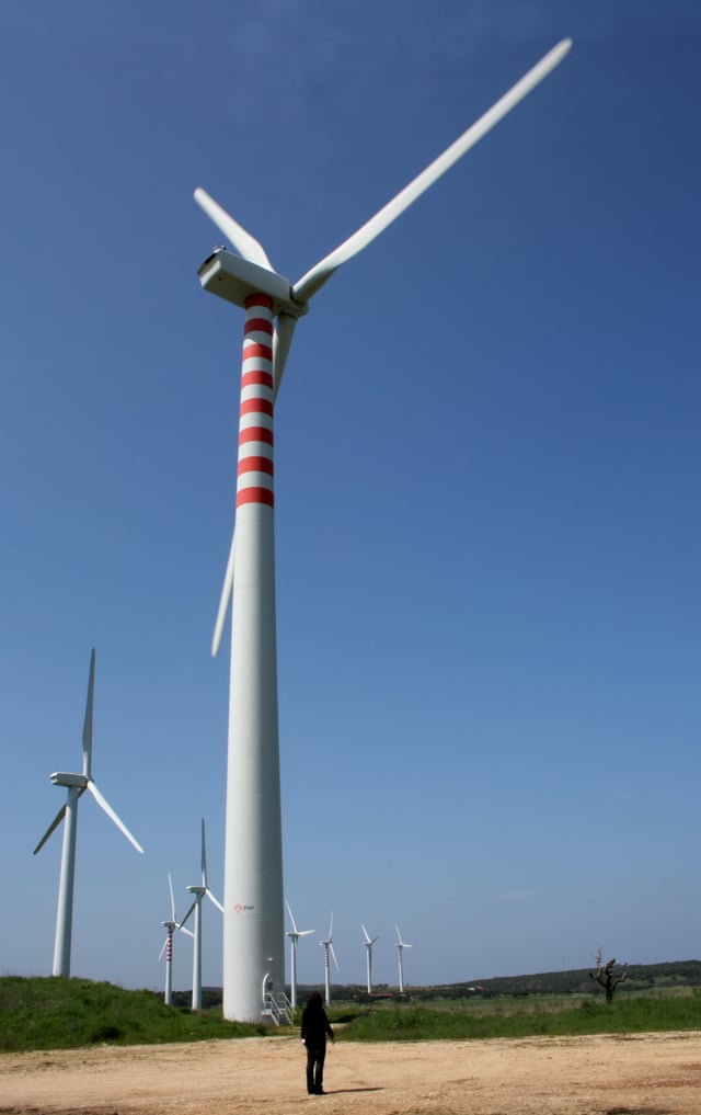 A wind farm in Sedini Sassari