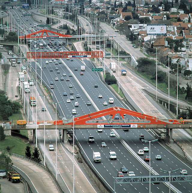 Stretch of the Pan-American Highway in Argentina