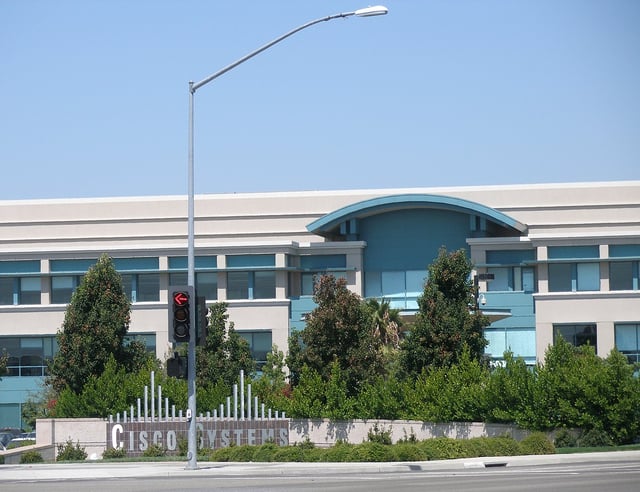 Cisco headquarters in the North San Jose Innovation District, San Jose, California in Silicon Valley.