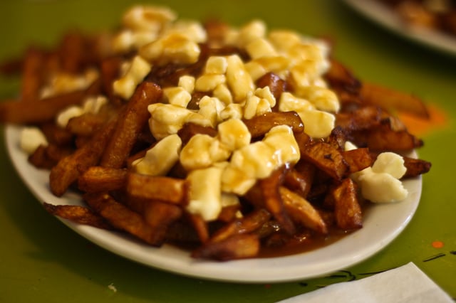 A classic poutine from La Banquise in Montreal
