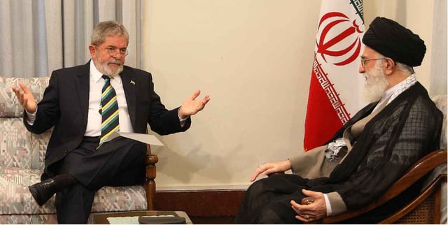 Lula meeting with the Supreme leader of Iran Ali Khamenei