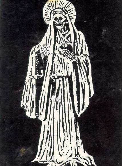 A depiction of Santa Muerte