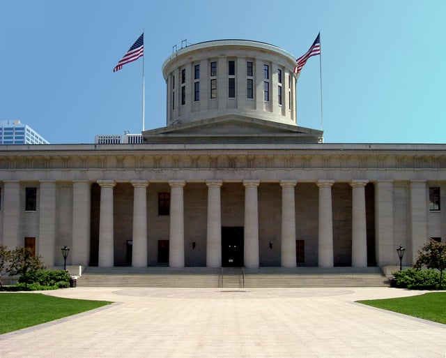 The Ohio State Capitol located in Columbus, Ohio