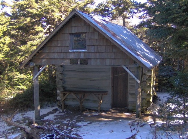 The Roan High Knob Shelter.