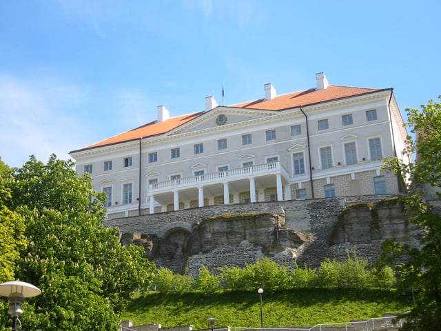 Stenbock House, the seat of the Government of Estonia on Toompea Hill