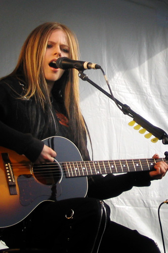 Lavigne in Burnaby during her promotional tour for Under My Skin