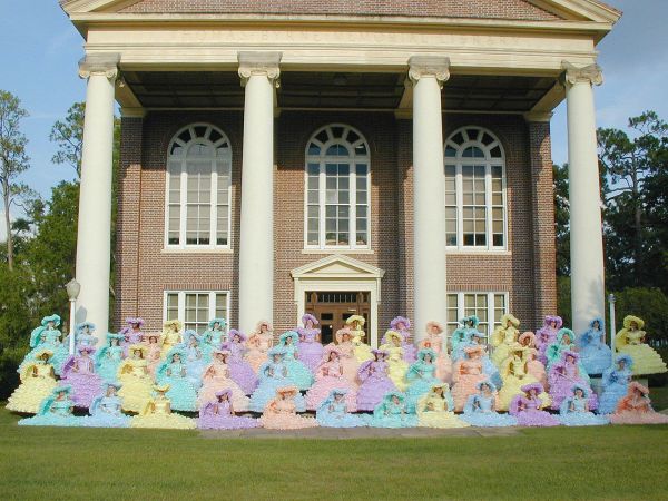 The Azalea Trail Maids on the campus of Spring Hill College.