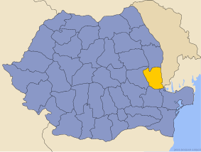 Galați County, where Băbească neagră is thought to have originated.