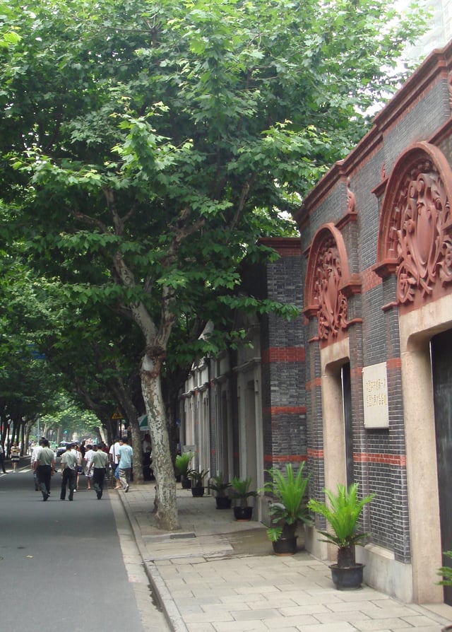 Location of the first Congress of the Chinese Communist Party in July 1921, in Xintiandi, former French Concession, Shanghai