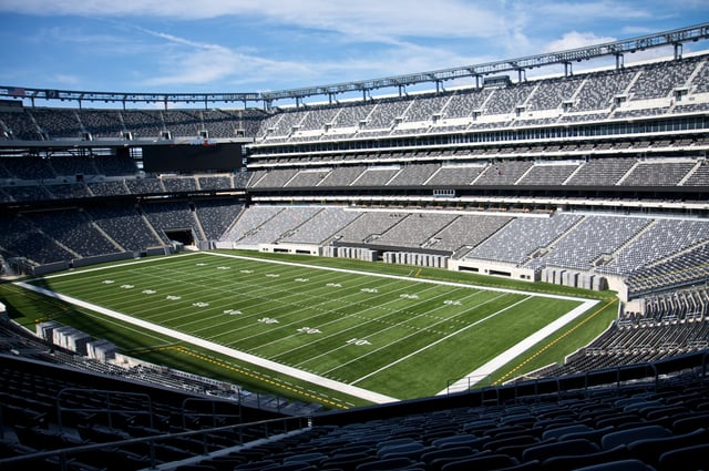 MetLife Stadium in East Rutherford, Bergen County, home to the NFL's New York Giants and New York Jets and the most expensive stadium ever built