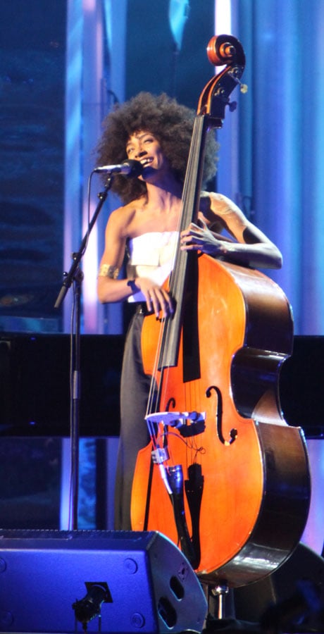 Jazz singer/bassist Esperanza Spalding performing on 10 December 2009 at the Nobel Peace Prize Concert of 2009