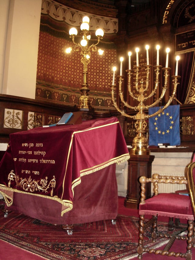 Interior of the Great Synagogue of Brussels