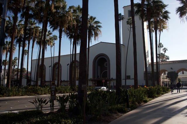 Union Station is southern California's busiest rail station.