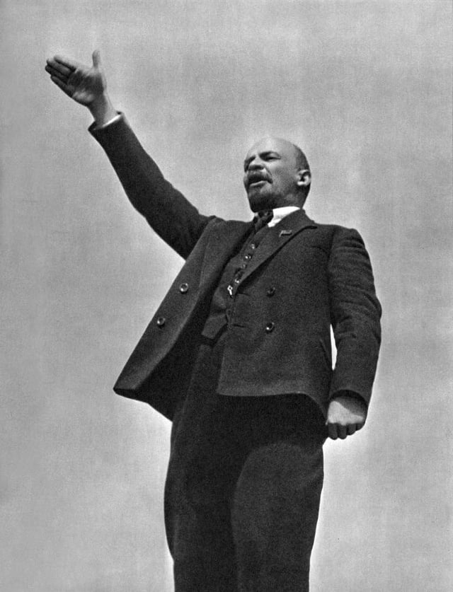 Photograph of Lenin on 1 May 1919, taken by Grigori Petrovich Goldstein