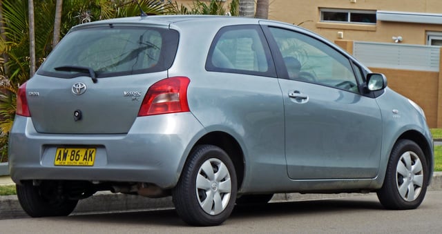 Pre-facelift: Toyota Yaris YR 3-door (Australia)