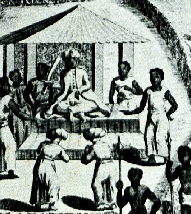 Sultan Badi III receives Theodor Krump