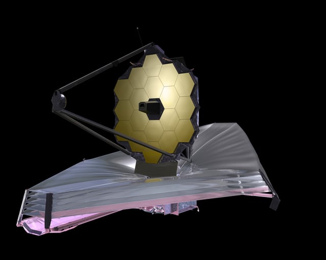 Rendering of the $8.7B James Webb Space Telescope