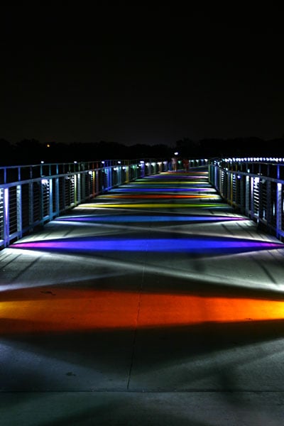 Kruidenier Trail bridge across Gray's Lake