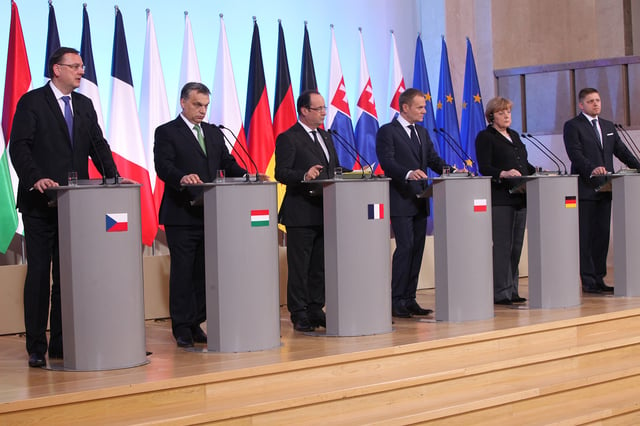 Meeting of Visegrád Group leaders, plus Germany and France in 2013