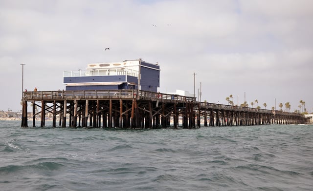 Fishing on the Newport Beach Pier