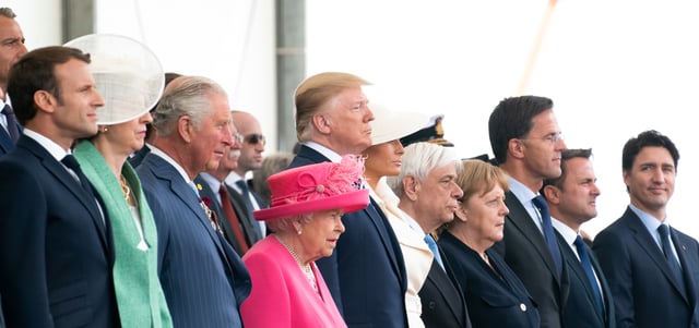 Melania, President Trump and other world leaders attend the D-Day commemorations on June 5, 2019