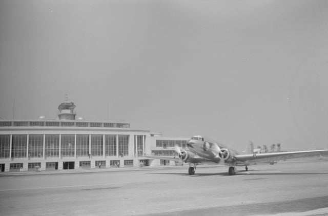 Terminal building from the tarmac in July 1941
