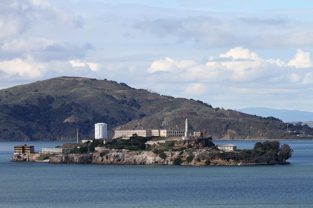 Alcatraz receives 1.5 million annual visitors.