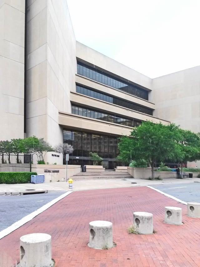 The J. Erik Jonsson Central Library in the Government District of Downtown Dallas