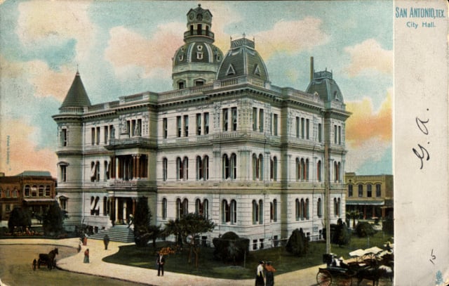 City Hall, San Antonio, Texas (postcard, circa 1906)