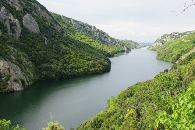 Haliacmon, the longest river in Greece.