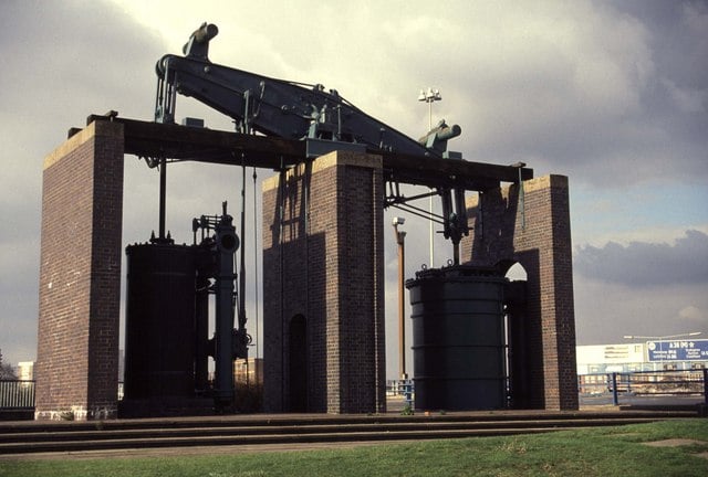 1817 Boulton & Watt beam blowing engine re-erected on the Dartmouth Circus roundabout, on the A4540 and the A38(M)
