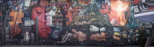 Presencia de América Latina (Presence of Latin America, 1964–65) is a 300 square meters (3,200 sq ft) mural at the hall of the Arts House of the University of Concepción, Chile. It is also known as Latin America's Integration.