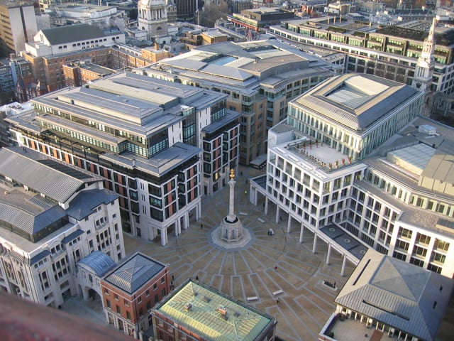 Paternoster Square, since 2004 the home of the London Stock Exchange