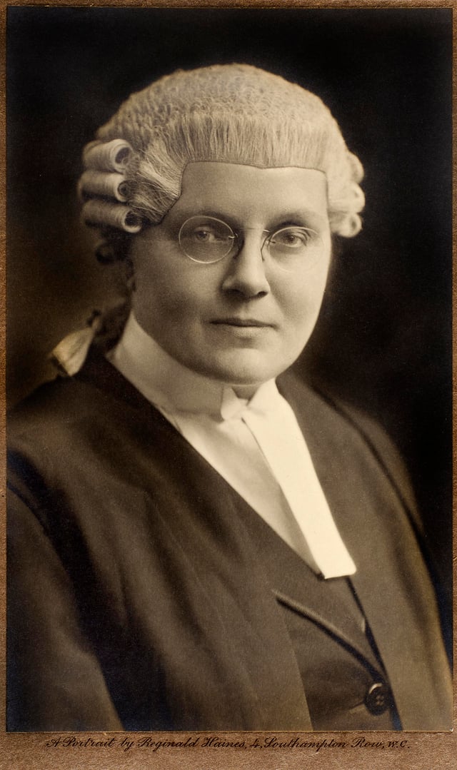 Helena Normanton, first female British barrister.