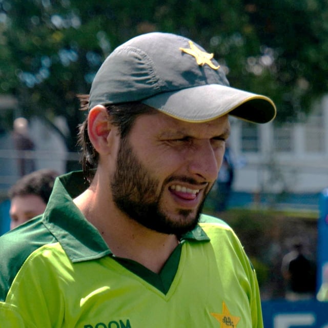 Shahid Afridi, former captain of the Pakistan national cricket team