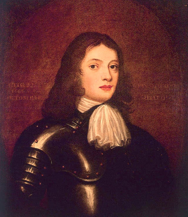 William Penn, the founder of Pennsylvania and West Jersey, as a young man