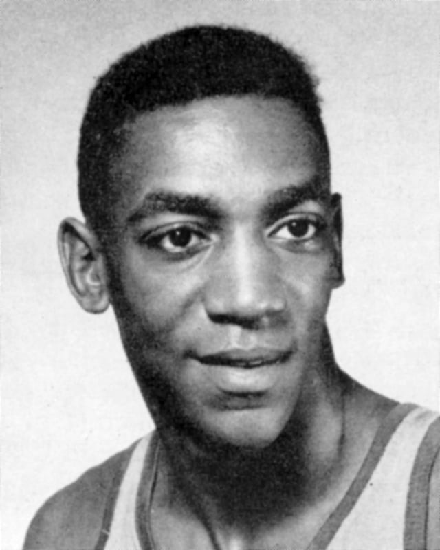 Cosby as a basketball player during his Navy service in 1957