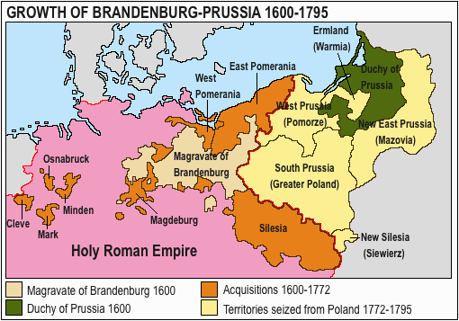 Growth of Brandenburg-Prussia, 1600–1795